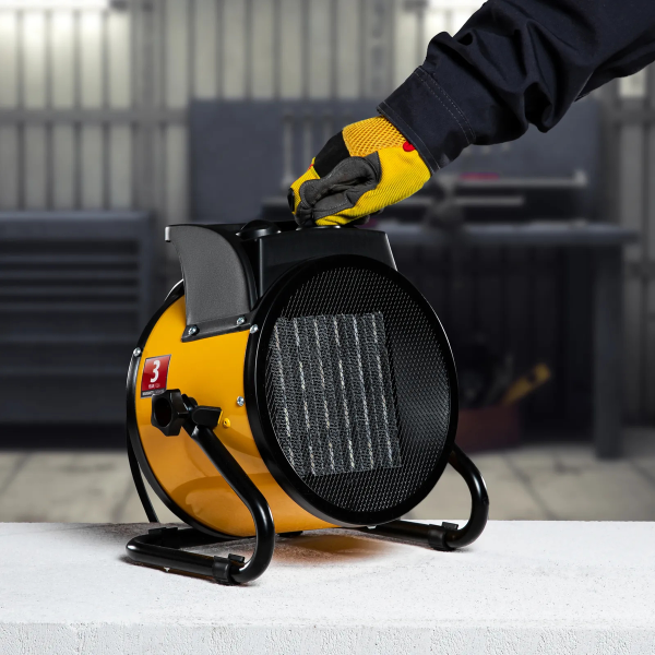 Пушка тепловая Denzel, DHC 3-150, керамический нагреватель(тепловентилятор)  220В, 0,025/1,5/3 кВ