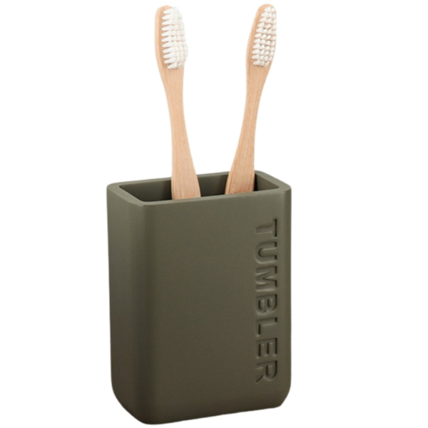 Стакан для зубных щеток Tendance ENGRAVED OLIVE GREEN 612101401