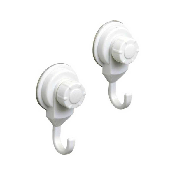 Набор крючков для ванной комнаты Tendance 2 шт на присоске белый 9714100