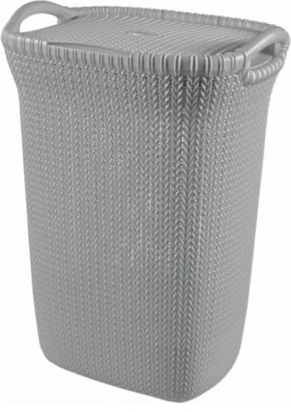 Корзина для белья Curver KNIT 57л серая 241533