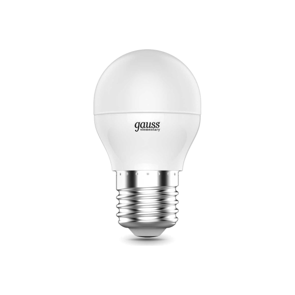 Лампа Gauss LED Elementary Шар 8W E27 560lm 6500K 53238