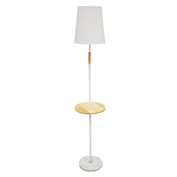 Торшер 8989W белый c мраморным основанием