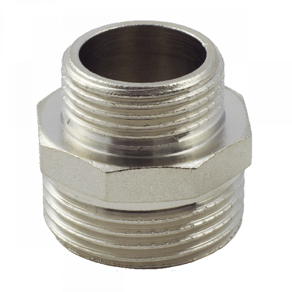 Никель FADO Ниппель редукционный 1/2" х 3/8" арт.N13 Никель FADO Ниппель редукционный 1/2" х 3/8" арт.N13