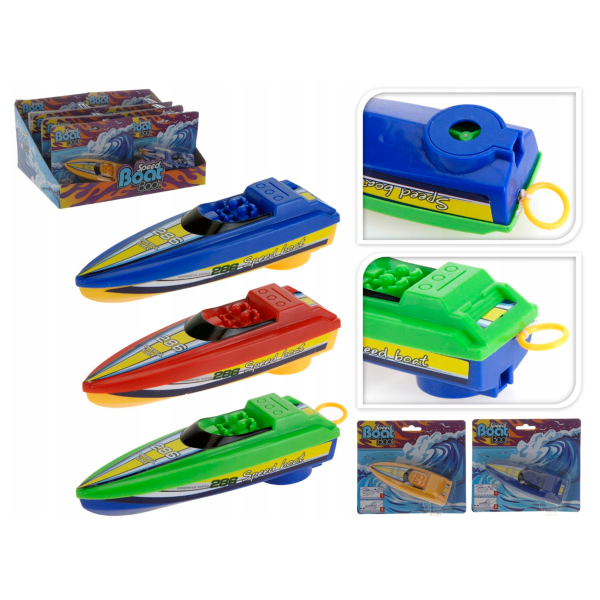 Лодка игрушечная механическая 13 см цвет в ассортименте SZ1150080 К