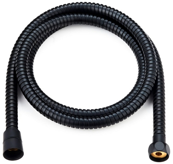 Душевой шланг 1750, металлический, черный ESKO BMSH175