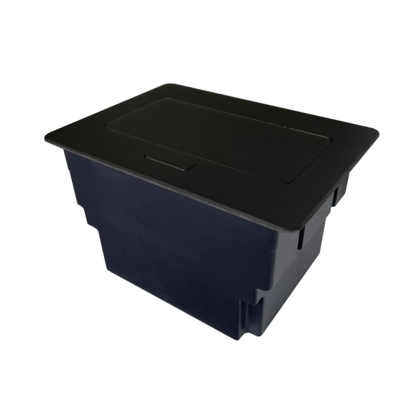 Бокс настольный на 4 модуля, чёрный