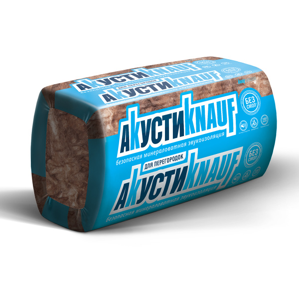Теплозвукоизоляция Akusti KNAUF ( 50*610*1230 мм)TS 037 (12 м2) Теплозвукоизоляция Akusti KNAUF ( 50*610*1230 мм)TS 037 (12 м2)