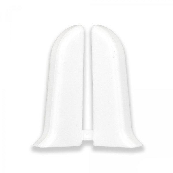 Торцевая для плинтуса Е67 мм"Идеал Элит" 001 / Белый (пара)