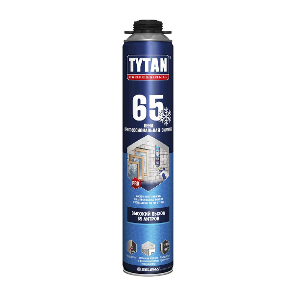 Пена монтажная TYTAN  750 мл ПРОФ ЗИМНЯЯ О2 65, -20°С () Пена монтажная TYTAN  750 мл ПРОФ ЗИМНЯЯ О2 65, -20°С ()