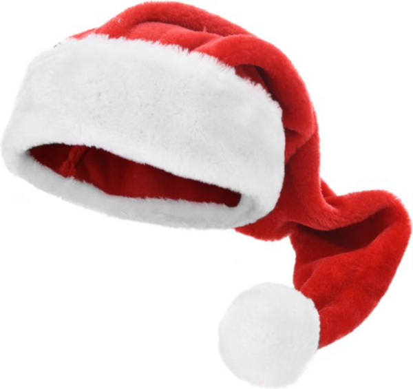 Новогодний колпак Санта 70 см плюш AAR100030 К