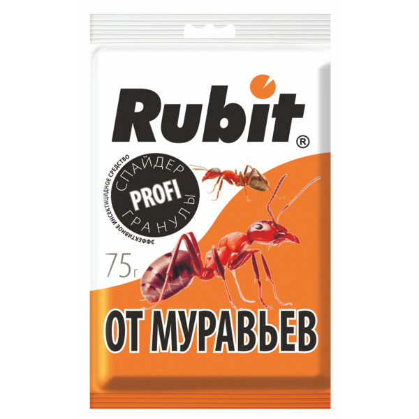 Средство от муравьев гранулы СПАЙДЕР 75г Rubit