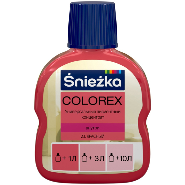Колер SNIEZKA Colorex №23 красный 100 мл
