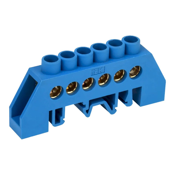 Шина N "ноль" в комб DIN-изол "Стойка" ШНИ-8х12-6-КС-С ИЭК  YNN10-812-6DP-K07