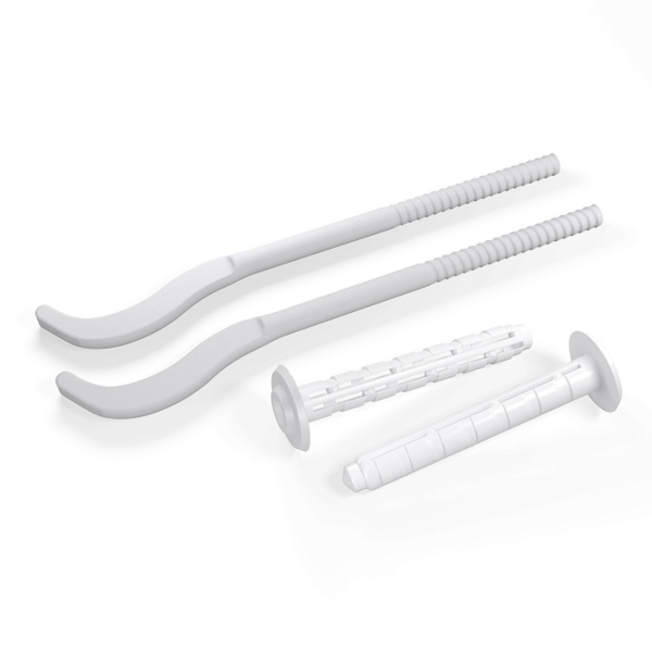 Комплект плоских кронштейнов Royal Thermo с дюбелями 7,2х170мм (Новый)