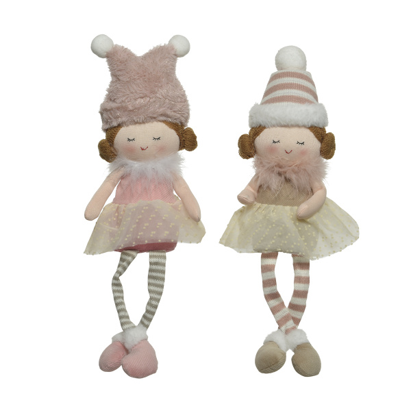 Фигура Новогодняя Девочка в розовом 12х7х49 см 2 вида в ассорт.522712 Kmg