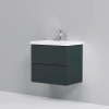 Тумба подвесная  под умыв. AM.PM GEM M90FHX06022GM 60 см, 2 ящика push-to-open, графит матовый