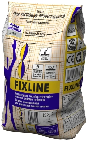 Затирка AlinEX FIXLINE, 2 кг черная, для швов плитки