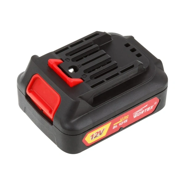 Дрель-шуруповерт аккум. WORTEX BD 1220-1 DLi в чем. БЕСЩЕТ, 12 В, 40 Н*м, 2х1.5 А*ч, БЗП 10 мм, арт.