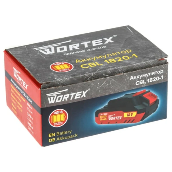 Аккумулятор WORTEX CBL 1820-1 18.0 В, 2.0 А*ч, Li-Ion ALL1, арт.0329193