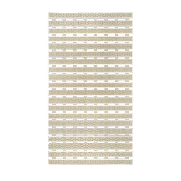 Коврик противоскользящий с присосками Идеал 38x69см бежевый