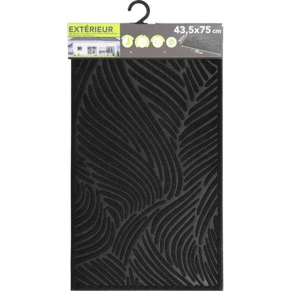 Коврик придверный Luance VAGUE 43,5х75 см черный 1474295