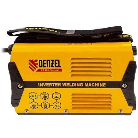 Аппарат инверторный дуговой сварки DS-200 Compact, 200 А, ПВ 70%, диаметр электрода 1.6-5 мм Denzel