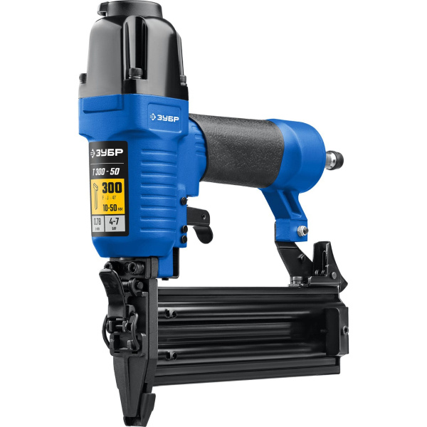 Пневматический нейлер (гвоздезабиватель) ЗУБР Т300-50, гвозди тип 300 (10-50 мм), Профессионал