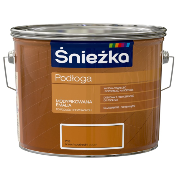 Эмаль Sniezka Podloga для пола средний орех Podloga P03 2,5 л Эмаль Sniezka Podloga для пола средний орех Podloga P03 2,5 л