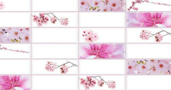 Панель ПВХ"Grace" Плитка Сакура (480 х 955 мм)