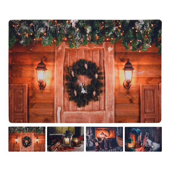 Коврик придверный Koopman Новогодний 58х38 см 4 вида в ассортименте GR1000900