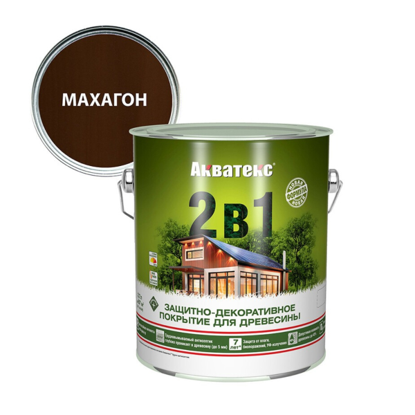 Текстурное покрытие - Акватекс (2,7 л) - махагон Текстурное покрытие - Акватекс (2,7 л) - махагон