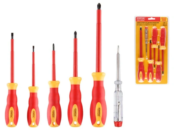 Набор отверток диэлектрических 6шт STARTUL MASTER (ST3051-6), арт.ST3051-6