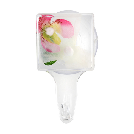 Крючок White orchid 4х2,5х7,5 см белый/розовый