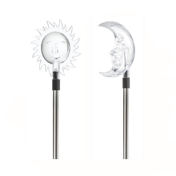 Садовый светильник на солнечной батарее Луна+Солнце, NiMH AA, солн.бат, 1xLED SD3