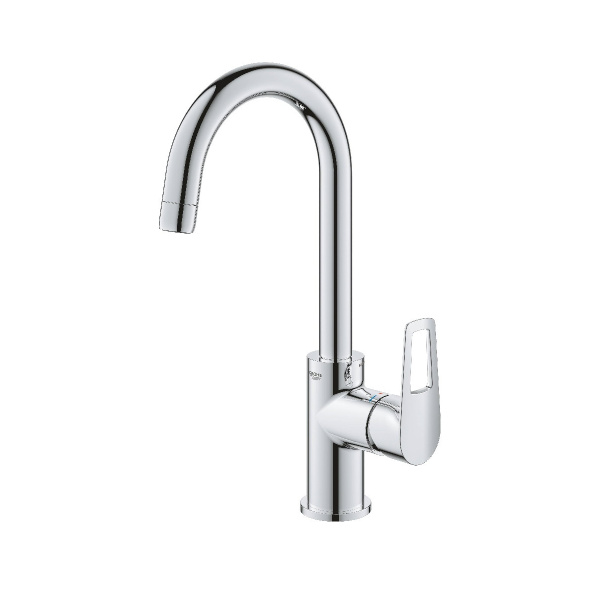 Смеситель д/р Grohe 23763001 BauLoop, L, EcoJoy, ограничитель температуры, рычажный донный клапан Смеситель д/р Grohe 23763001 BauLoop, L, EcoJoy, ограничитель температуры, рычажный донный клапан