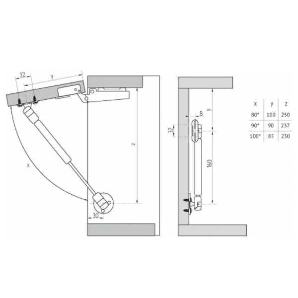 Подъёмник газовый 50N STARFIX, арт.SMF-4309