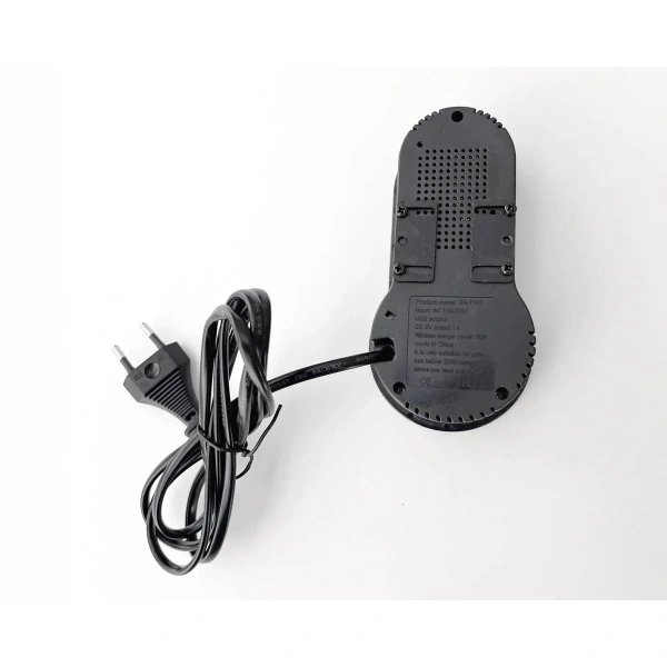 Бокс настольный встраиваемый 2 USB, 1 Type-C, беспроводная зарядка, шнур 1,5 м., чёрный