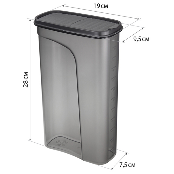 Контейнер для сыпучих продуктов БЕСТ 3л М 1257