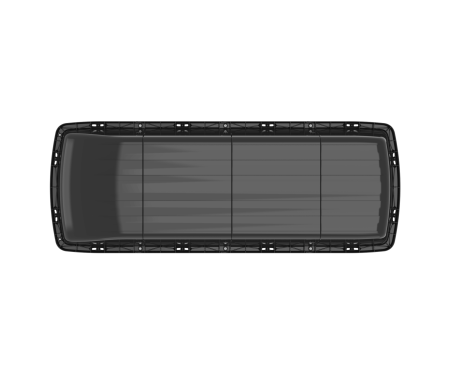 Сани-волокуши универсальные «Гигант» с ручкой (4 сегмента) (1560*600*260мм)