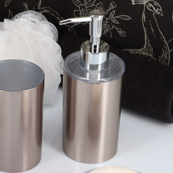 Дозатор для жидкого мыла Tendance 330 мл металик серебро 6276107