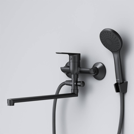 Смеситель в/д AM.PM F90A90122 Gem, излив 350 мм, черн,