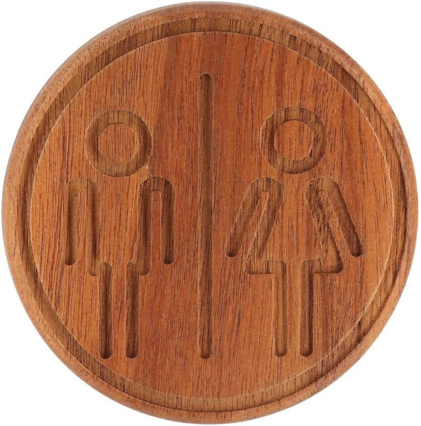 Табличка для ванной комнаты Tendance ACACIA MEN/WOMEN 9088167