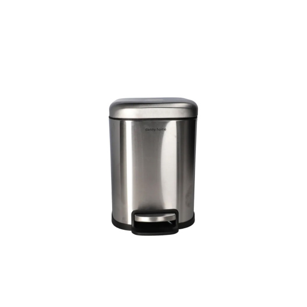 Ведро для мусора DH с педалью 6 л хром квадро LJT06-6-1