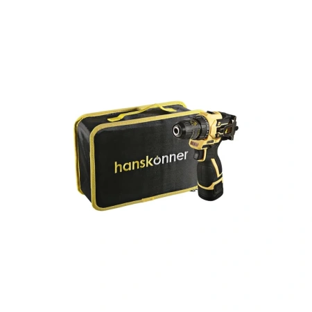 Дрель акк б/щ Hanskonner PLATINUM, HCD1645BLC, 14, 4В, 45Нм, 2х2.0Ач, 10мм, сумка-кейс