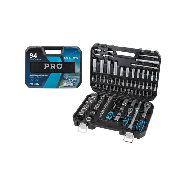 Набор головок и бит 94пр. 1/4",1/2" PRO STARTUL LE MANS (PRO-094L)