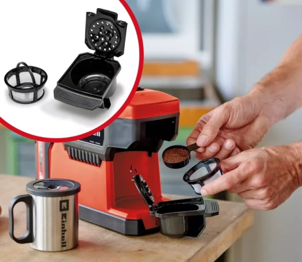 Кофемашина аккумуляторная Einhell TE-CF 18 Li-Solo (4609990)