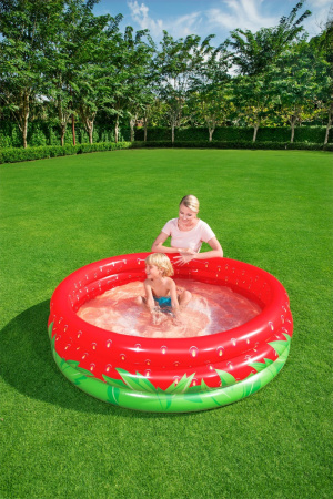 Детский надувной бассейн Bestway Sweet Strawberry 168х38 см, 51145 (51145E)