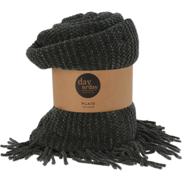 Плед 125х150 см шенил 4 цвета в ассортименте AAE820550 К