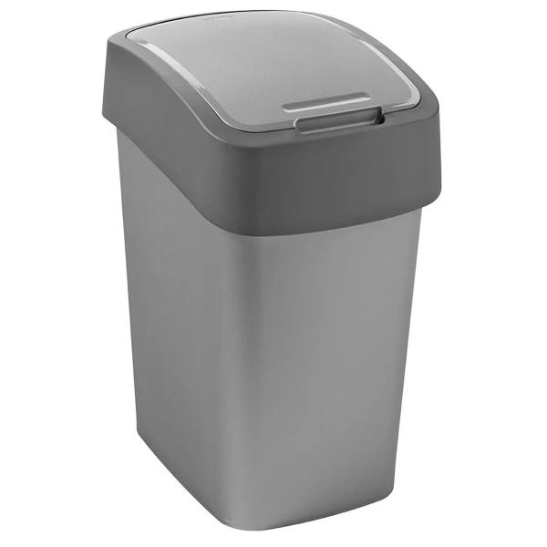 Контейнер для мусора Curver Flip bin серый 45л 186181