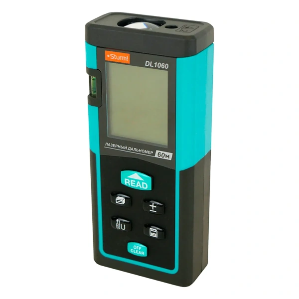 Дальномер лазерный Sturm! DL1060, 0.05-60м, LCD дисплей, встроенный уровень, чехол